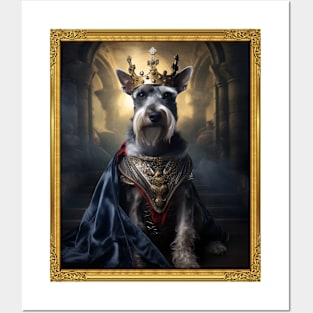 Majestic Miniature Schnauzer - Medieval German King (Framed) Posters and Art